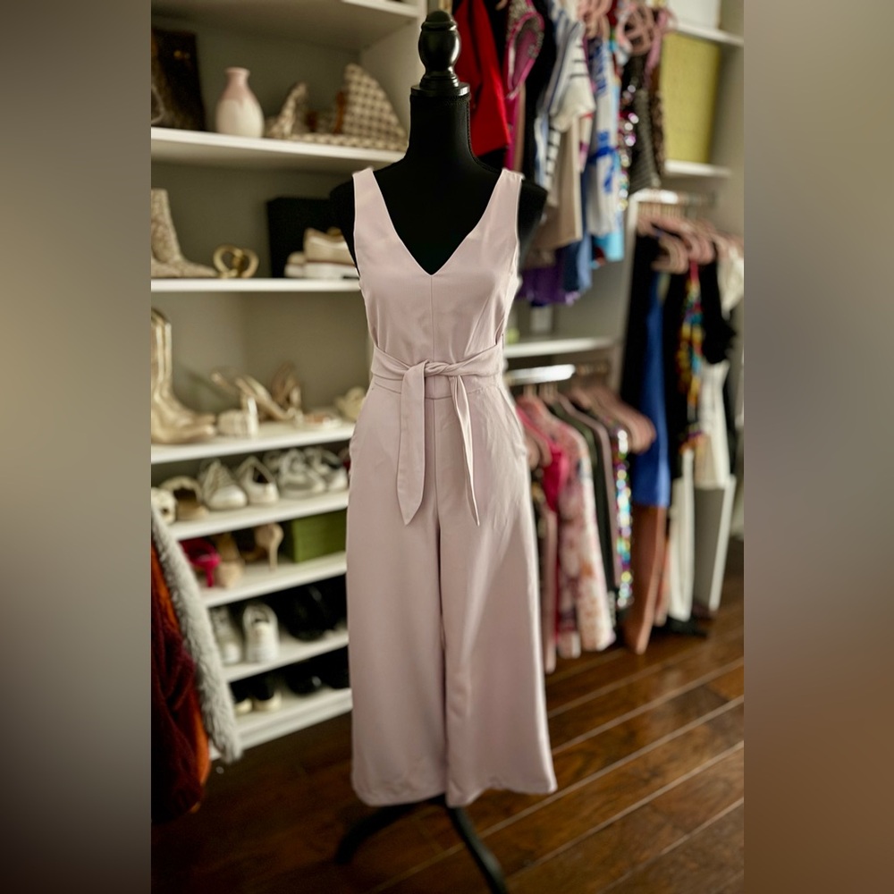 Pastel Lavender Sleeveless Jumpsuit XS